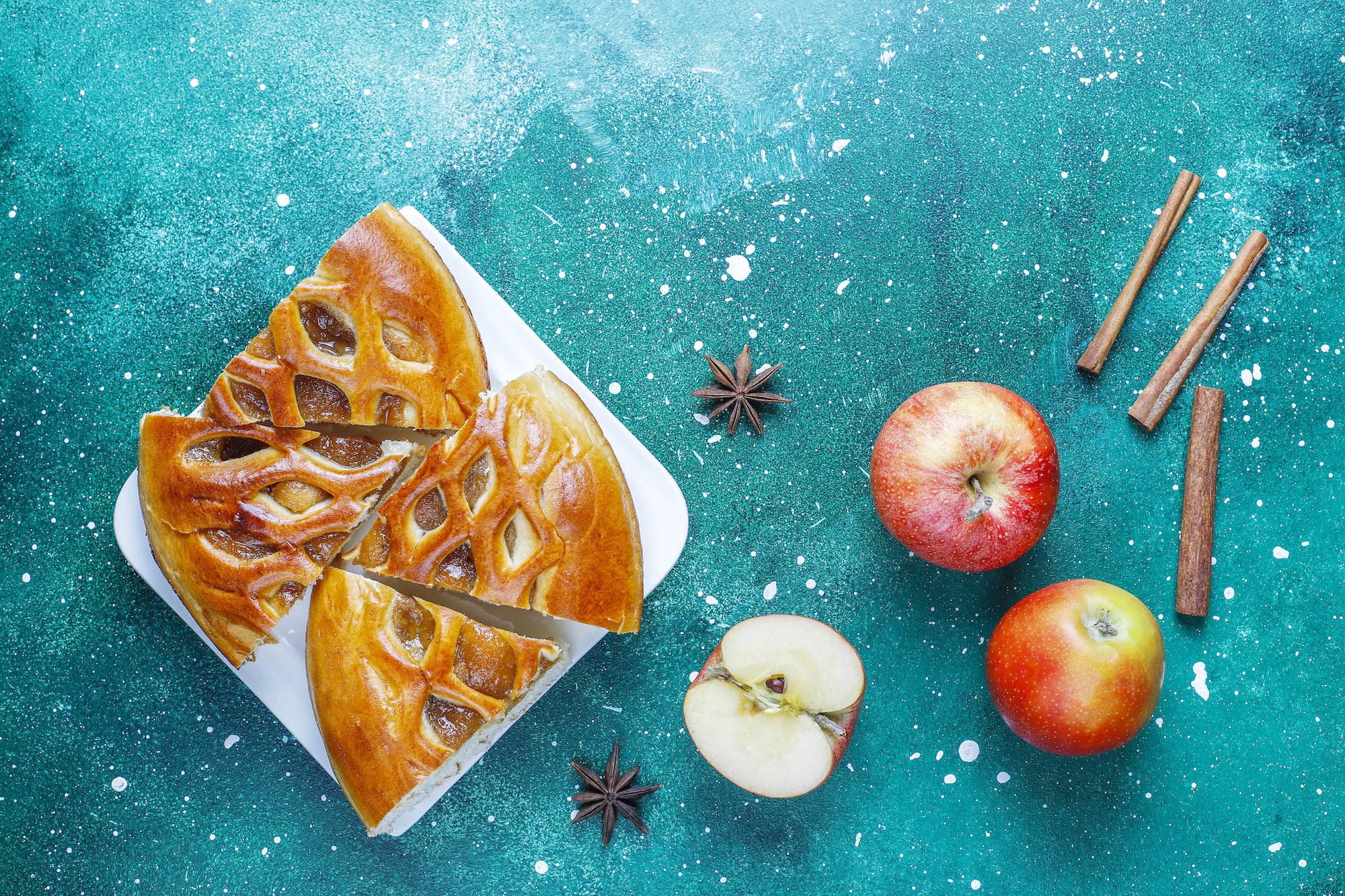 homemade delicious apple pie with jam 2 1