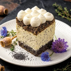 Mentes tortarendelés 34 Mákos fehércsokoládé kocka