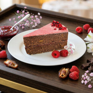 Mentes tortarendelés 37 Málnás brownietorta