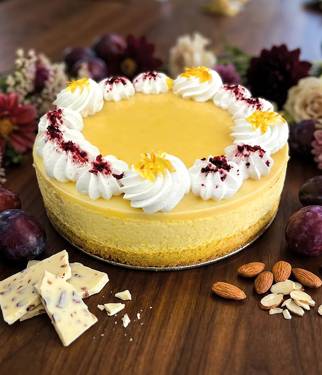szilvas mandulakremtorta egesztorta